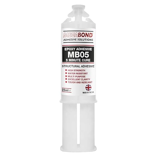 Mega Bond Epoxy Resin 5 minute cure 25ml tube