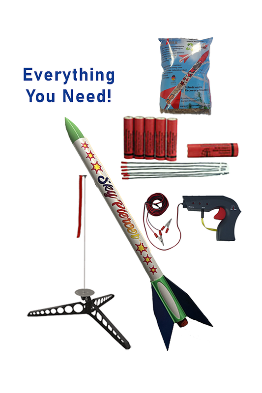 Sky Piercer Starter Set – Ready to Fly Model Rocket Kit (Comes with motors)