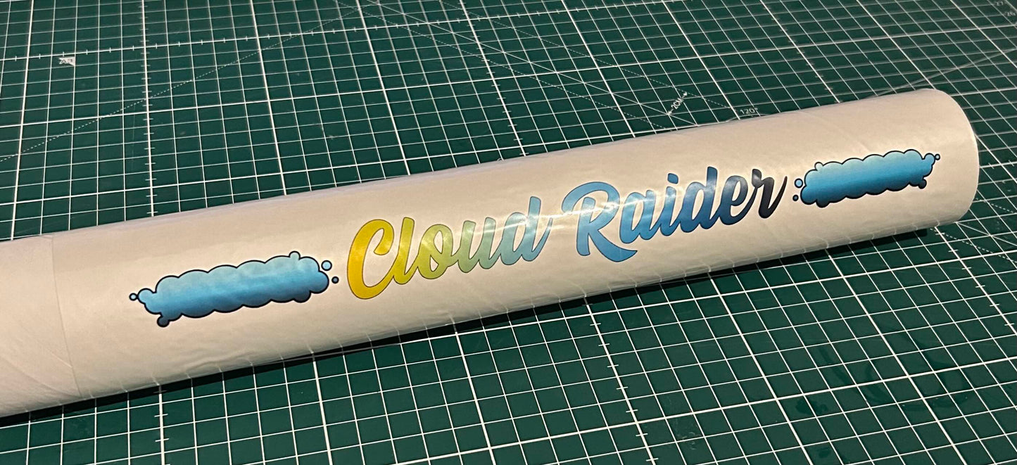 Cloud Raider Model Rocket Build sticker