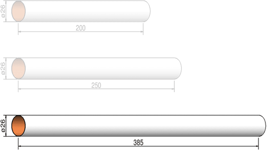 Model Rocket Tubing 26mm x 385mm
