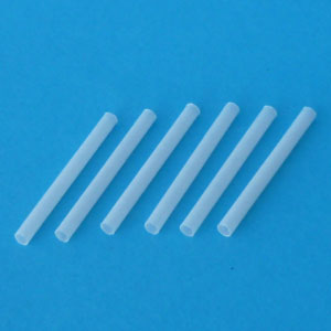 Pack of six 5 cm launch lug guide tubes for model rockets