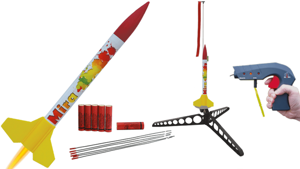 Klima Mira rocket starter set with launch pad and controller