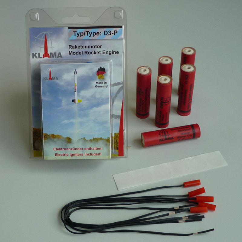 Klima D3-P rocket motor 6-pack with electric igniters
