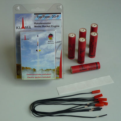 Klima D3-P rocket motor 6-pack with electric igniters