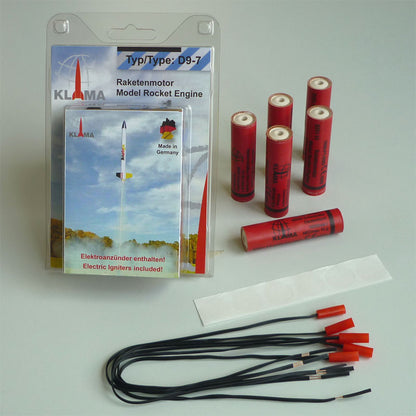 D9-7 Model Rocket Motors – Six Pack