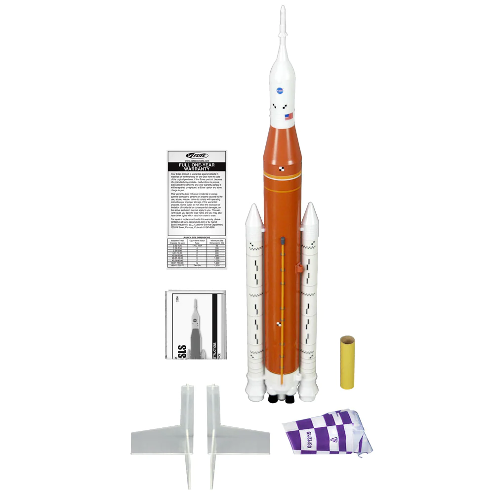 NASA SLS model rocket detail