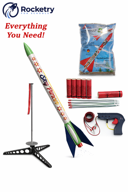 Sky Piercer Starter Set – Ready to Fly Model Rocket Kit (Comes with motors)