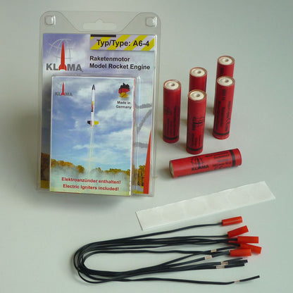 A6-4 model rocket engines six pack