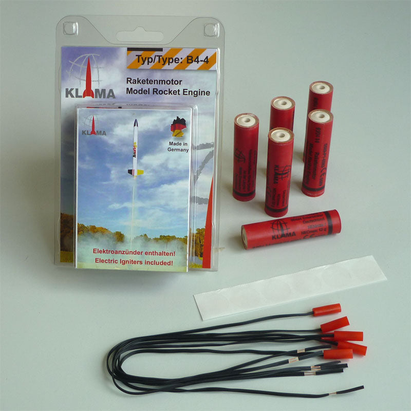 B4-4 model rocket motors six pack