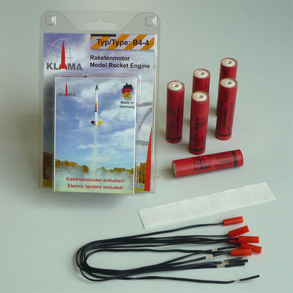 B4-4 model rocket motors six pack
