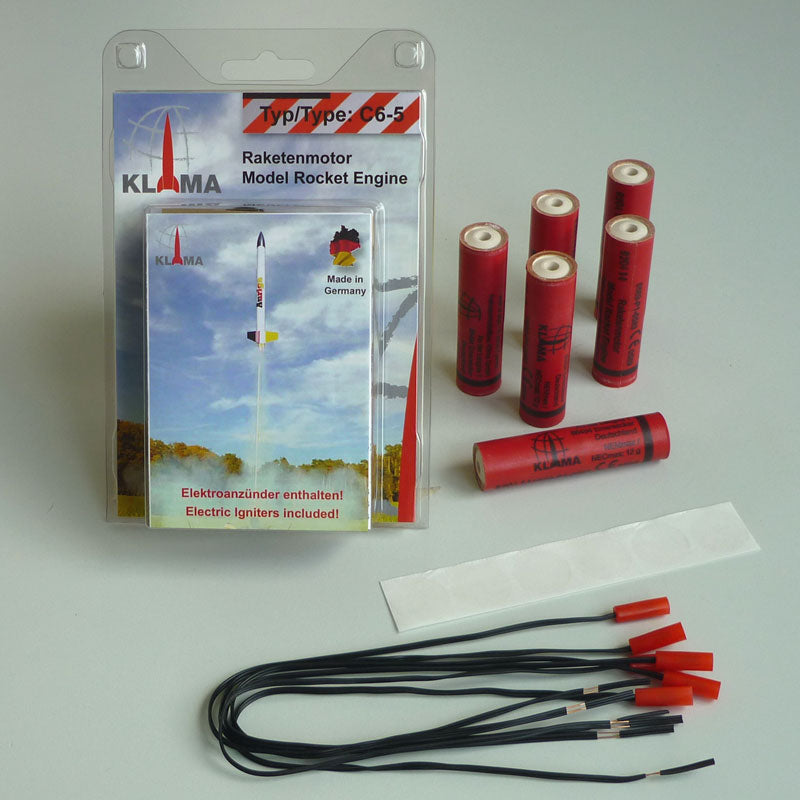 C6-5 model rocket motors six pack
