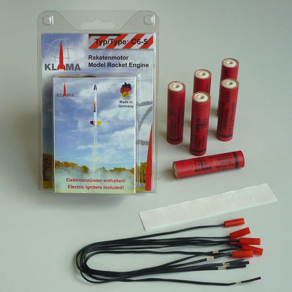 C6-5 model rocket motors six pack