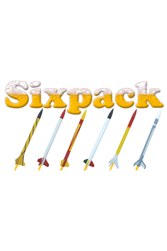 SixPack Classic – Group Build Kit (6 Model Rockets)